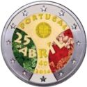 2 Euro (40th Anniversary of the April 25. Coloured 5)