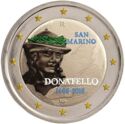 2 Euro (550th Anni. of the Death of Donatello. Coloured 1)