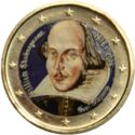 2 Euro (400th Anni. of Willian Shakespeare. Coloured 3)