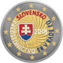 2 Euro (First Presidency of Slovak Rep. of EU Council. Coloured 1)