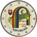 2 Euro (25th anniversary of the Slovak Republic. Coloured 1)
