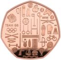 50 Pence (Team GB's Participation in the 2020 Tokyo Olympic Games. Gold)