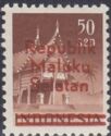Temple series Smelt type 1949 - red overprint
