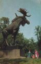Vyborg. Sculpture "Elk" in Park of V.I.Lenin