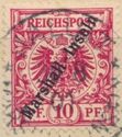 Overprint "Marshall-Inseln" on Reichpost Issue