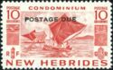 Stamps of 1953 with Overprint POSTAGE DUE - New HEBRIDES