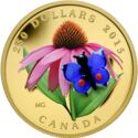 250 Dollars (Flora and Fauna - Purple Coneflower and Eastern Tailed Blue Butterfly)