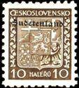 Overprint on coat of arms