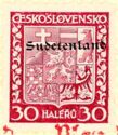 Overprint on coat of arms