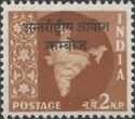 Map of India - Cambodia Overprint