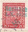 Czechoslovak Coat of Arms, overprinted