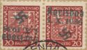 Czechoslovak Coat of Arms, overprinted