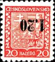 Czechoslovak Coat of Arms, surcharged