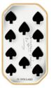 15 Dollars (Ten of spades, multicolor)