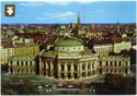 WIEN - VIENNA - VIENNE | Burgtheater mit Wien-Panorama.
