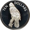 10 Dollars (Avifauna of Belize - Laughing Falcon)