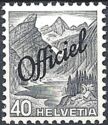 Seealpsee Lake & Säntis Mountain (overprinted "Officiel")