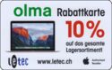 Letec 10% "Olma Rabattkarte"