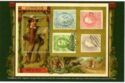 Mexican Postman and stamps of nineteenth century