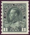 King George V Admiral - coil perf 8 vert (blue green)