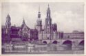Dresden. Friedrich Augustbrücke, Kath. Hofkirche, Georgentor.