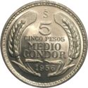 5 Pesos (½ Condor)
