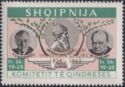 Roosevelt, Churchill, Kastrioti - Churchill overprint