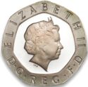 20 Pence (Tudor Rose - Silver edition)