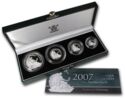Various Pounds (Proof set 2007 - Silver Britannia)
