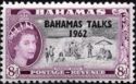 Paradise Beach - Overprinted BAHAMA TALKS 1962