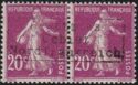 overprint on Semeuse camée - Paire surchargée