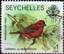 Madagascar Red Cardinal (Foudia madagascariensis) - 1988