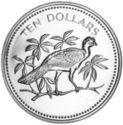 10 Dollars (Avifauna of Belize - Great Curassow)