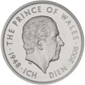 5 Pounds (Prince Charles 60th Birthday - Silver Piedfort edition)