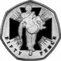 50 Pence (150th Anniversary of the Victoria Cross - Silver edition)