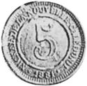 5 Centimes (Nickel Token)