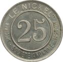 25 Centimes (Nickel Token)