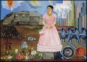Frida Kahlo - Selbstporträt an der Grenze zwischen Mexiko und den Vereinigten St