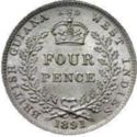 4 Pence (¼ Guilder)