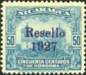 Leon Cathedral Overprinted Resello 1927