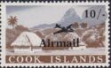 Island Scene overprinted and surcharged
