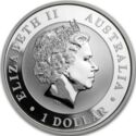 1 Dollar (Kookaburra. Year of the Rooster Privy mark)