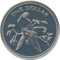 1 Dollar (Avifauna of Belize - Scarlet Macaw)