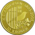 10 Kroner (200th Anniversary of the Birth of Hans Christian Andersen. "The Nightingale")