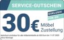 Service-Gutschein. Möbelix