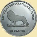 20 Francs (Visit in Congo - Silver edition)