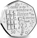 50 Pence (Peter Pan at the window)
