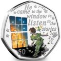 50 Pence (Peter Pan at the window - Silver)