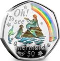 50 Pence (The Mermaid - Silver)