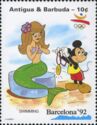 Mickey Giving Swimming Gold Medal to Mermaid